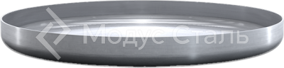 Днище плоское Dn 1200, ISO, сталь AISI 321, диаметр 1200 мм, толщина стенки 3 мм