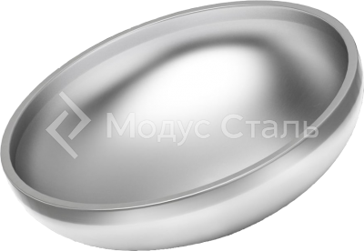 Заглушка эллиптическая Dn 1420, ГОСТ, сталь 10х17н13м2т, диаметр 1420 мм, толщина стенки 8 мм, H1 40, Hh 335