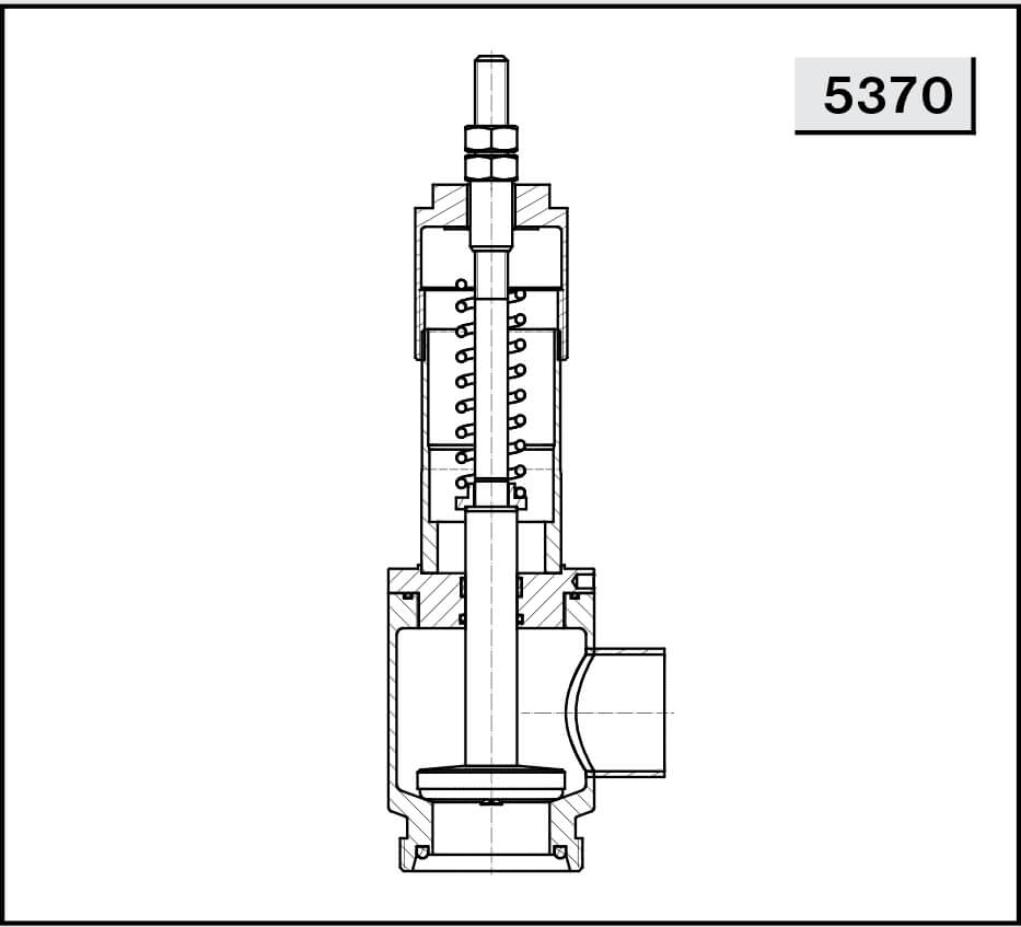 Ограничительный клапан угловой 90° NIOB FLUID 5370 р/с