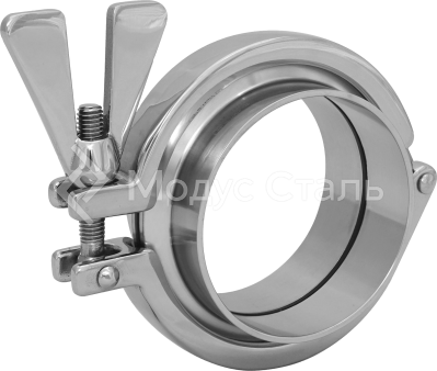 CLAMP под сварку С С, DIN, Dn 25 (1'' дюйм), сталь AISI 316