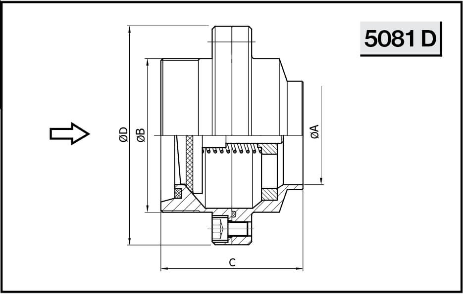 Обратный клапан NIOB FLUID 5081 D Тип D р/с