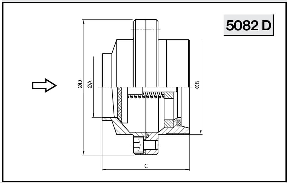 Обратный клапан NIOB FLUID 5082 D Тип D с/р