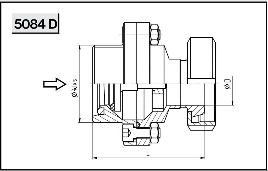 Обратный клапан NIOB FLUID 5084 D Тип D р/г