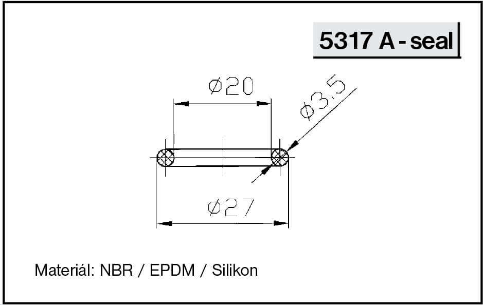 Уплотнение для уровнемера NIOB FLUID 5317 A - seal 5 bar