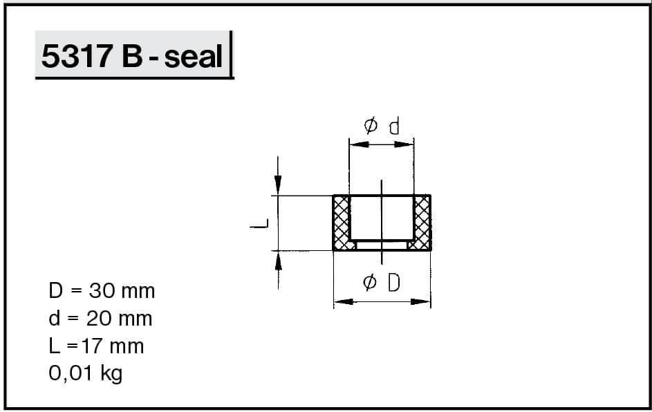 Уплотнение для уровнемера NIOB FLUID 5317 B - seal 10 bar