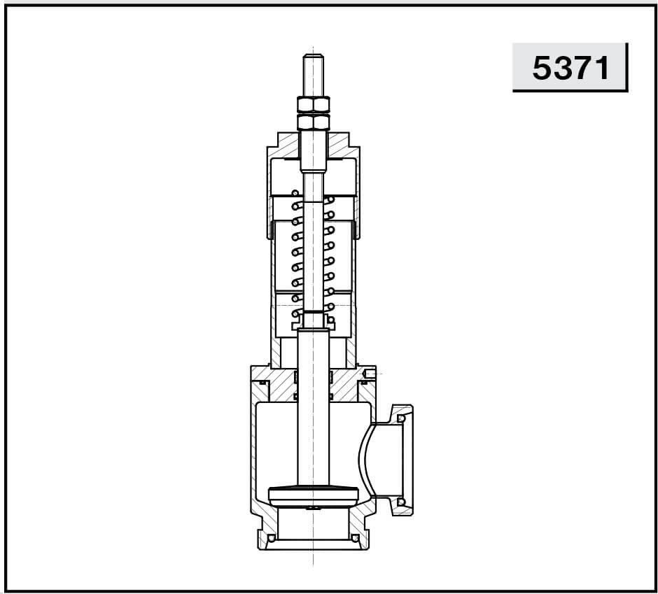 Ограничительный клапан угловой 90° NIOB FLUID 5371 р/р