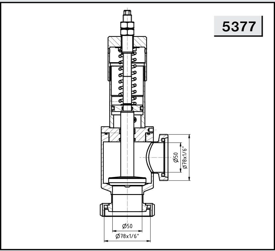 Ограничительный клапан угловой 90° NIOB FLUID 5377 г/р