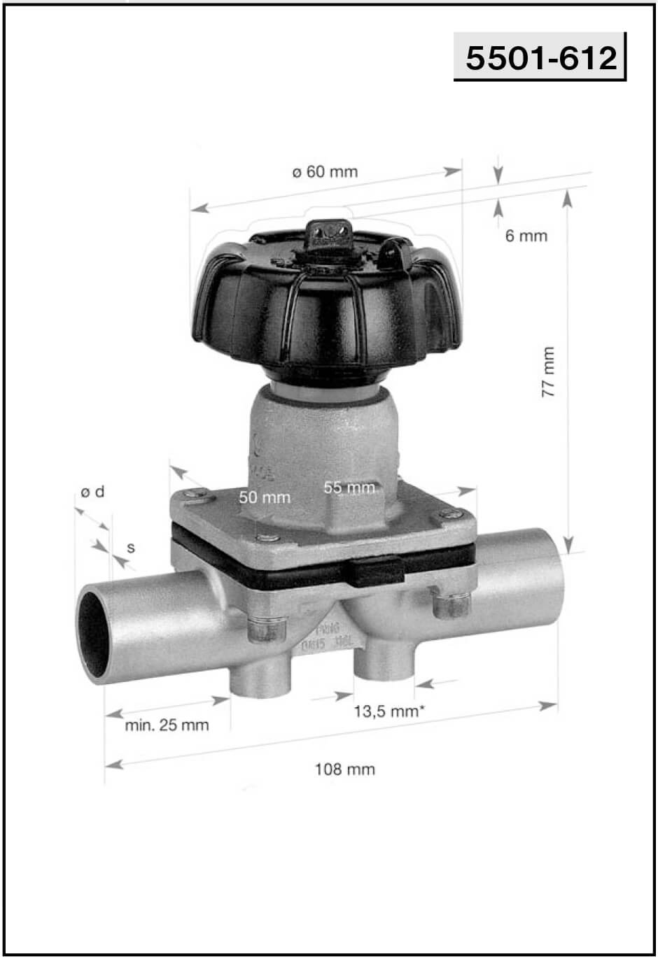 Мембранный клапан NIOB 5501-612