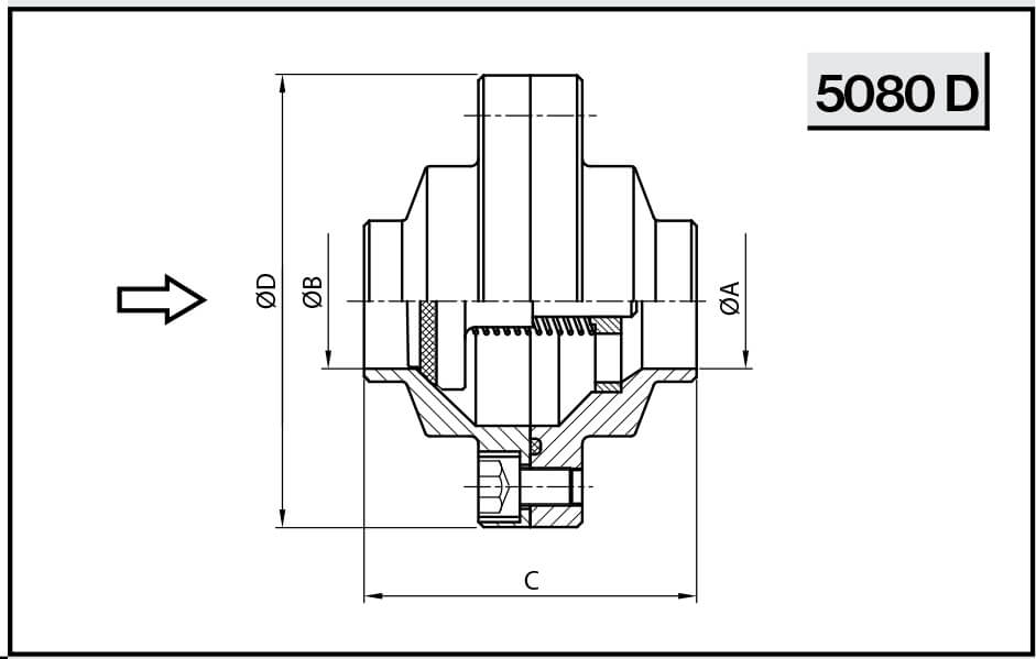 Обратный клапан NIOB 5080 D Тип D с/с